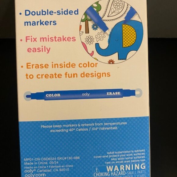 ooly: NO MORE OOPS * 8 Double-Ended* * Erasable Markers* - Picture 3 of 6